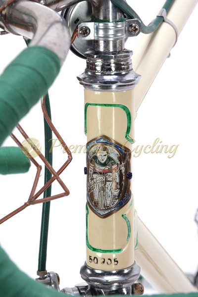 GIRARDENGO Campionissimo by Maino 1930s, Vittoria Margheritta gears, wooden rims, Eroica vintage steel bike