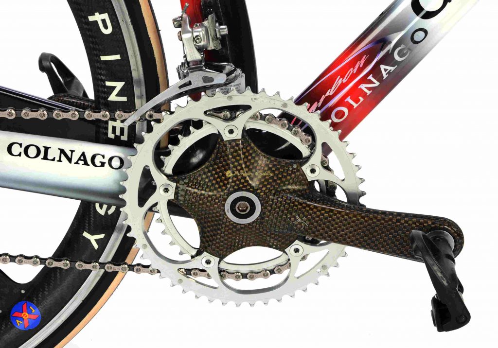 OLNAGO C35 Art Decor, Campagnolo Record 10s Spinergy X-Rev, vintage collectible bike