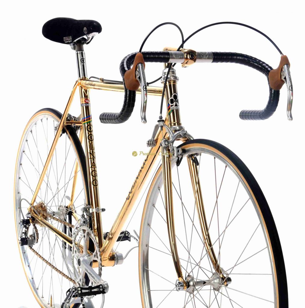 1978 COLNAGO Mexico Oro Gold plated, Campagnolo Super Record, Eroica vintage collectible bike
