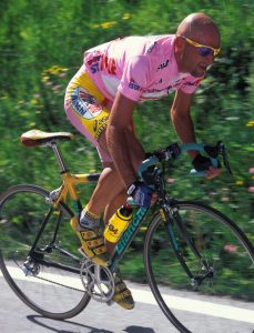 Marco Pantani (Mercatone Uno) at the Giro 1999 on his Bianchi XL EV2
