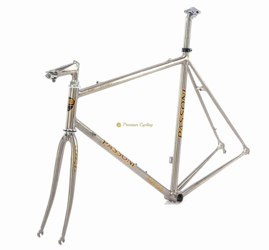 PASSONI Top Titanio late 1990s frameset, vintage collectible titanium bike by Premium Cycling