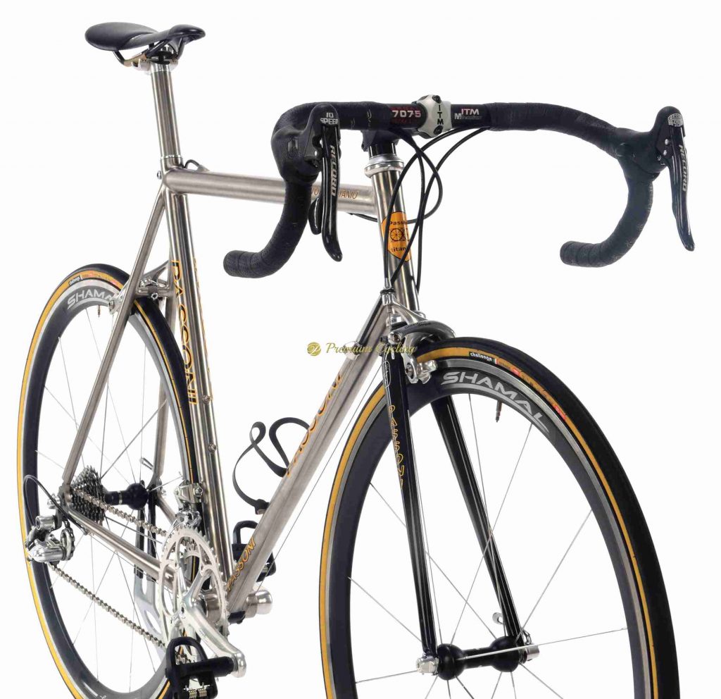 PASSONI Top Titanio, Campagnolo Record 10s 2000, titanium vintage collectible bike by Premium Cycling
