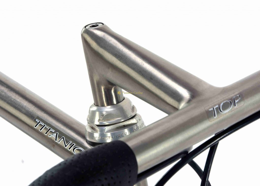 Mid 1990s PASSONI Top Titanio Campagnolo Record 8s, luxury vintage titanium bike by Premium Cycling