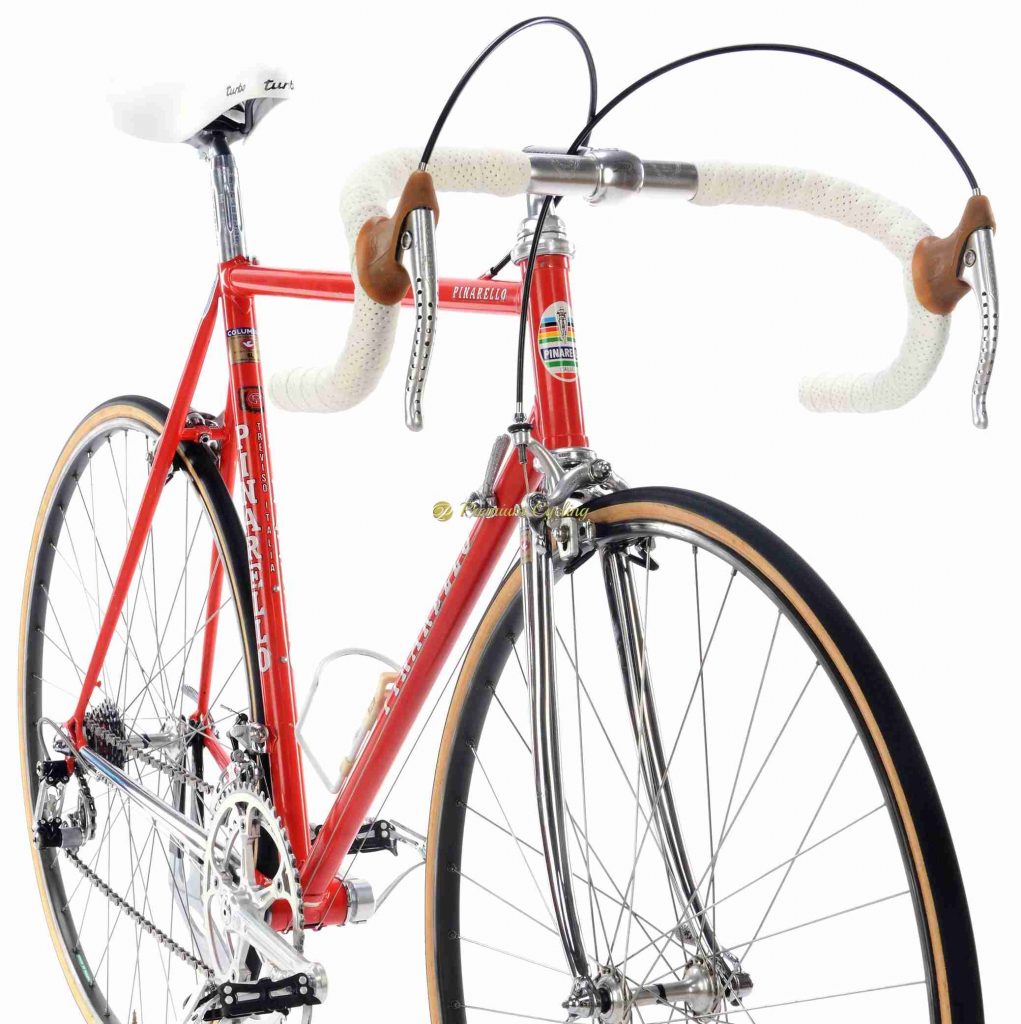 Mid 1980s PINARELLO Treviso SL, Campagnolo Super Record, Eroica vintage steel collectible bike by Premium Cycling