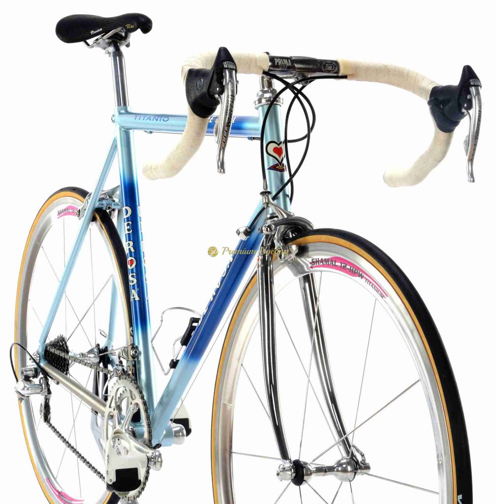 1996-97 DE ROSA Titanio Team Gewiss, Campagnolo Record Titanium, vintage collectible bike by Premium Cycling