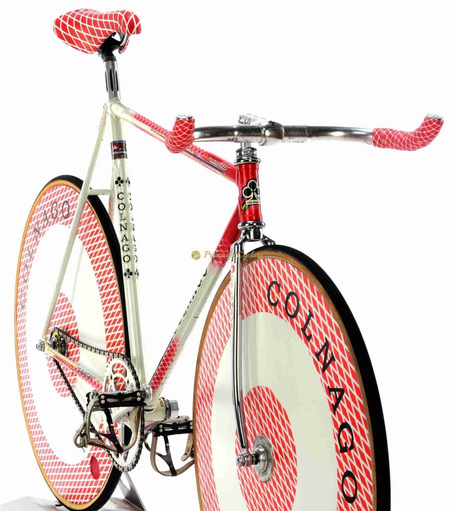COLNAGO Master Pista Del Tongo Team 1984-85, vintage steel track pursuit collectible bike by Premium Cycling