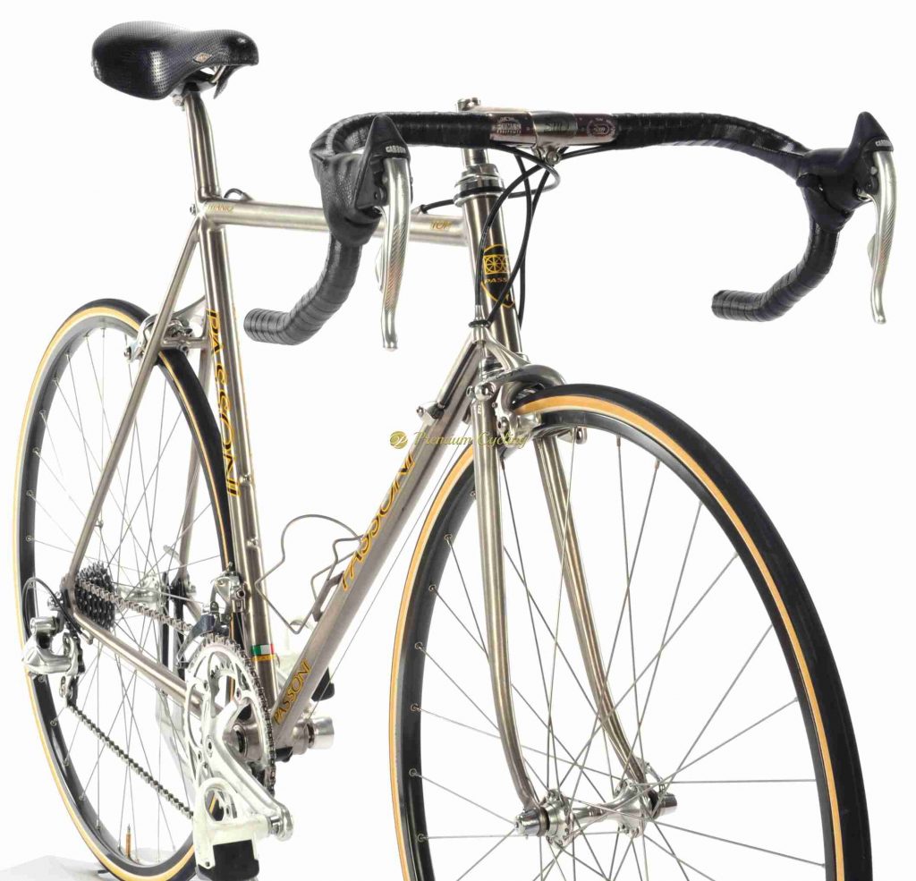 PASSONI TOP Titanio Campagnolo Record 8s 1993, vintage titanium collectible bike by Premium Cycling