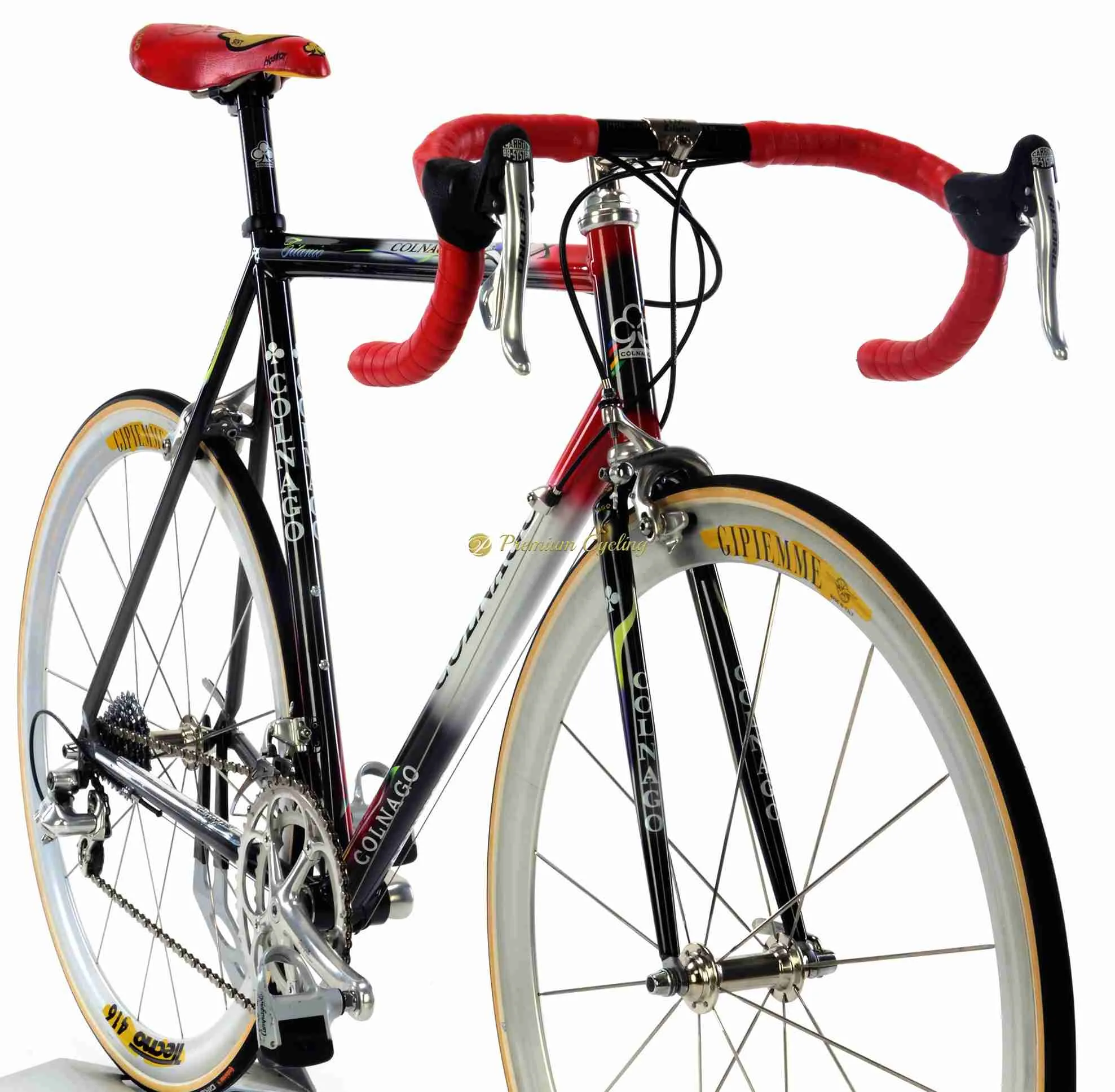COLNAGO Titanio Art Decor Campagnolo Record Titanium 9s 56.5cm 1997 98 SOLD Premium Cycling Website for steel and collectible vintage bikes parts and clothing