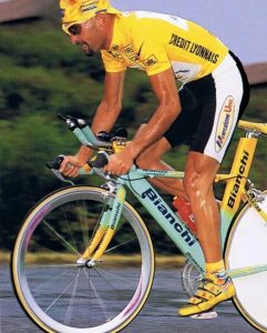 M.Pantani on Bianchi Crono (Mercatone Uno 1998)