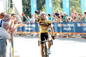 Davide Rebellin winning Tre Valli Varesine 2011