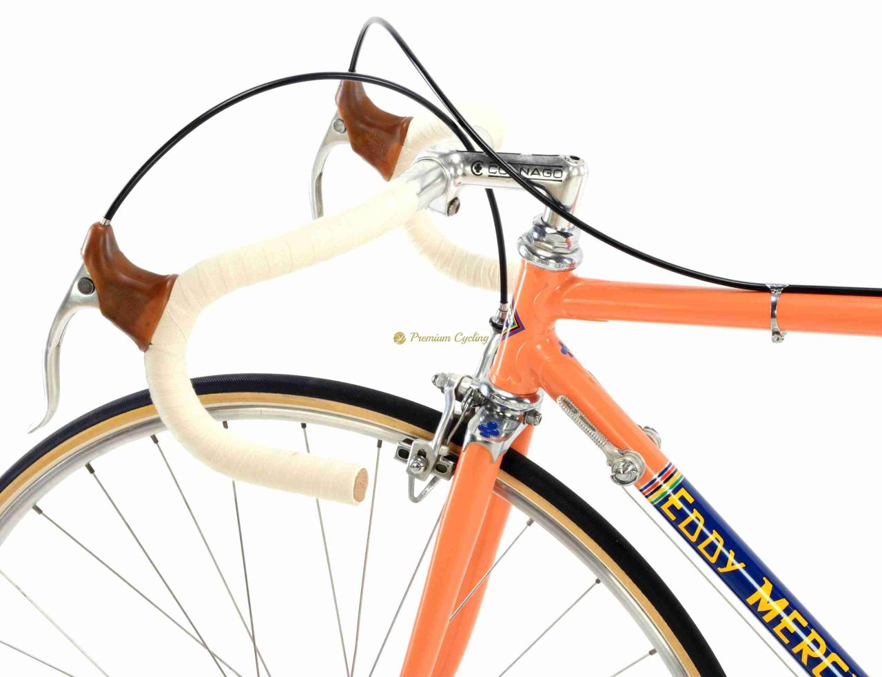 COLNAGO Eddy Merckx Molteni, Campagnolo Nuovo Record, 51cm (1973) + vintage Molteni jersey - Image 3